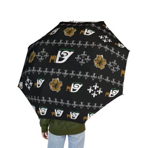 African Designed Umbrella Black